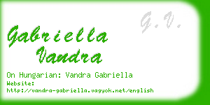 gabriella vandra business card